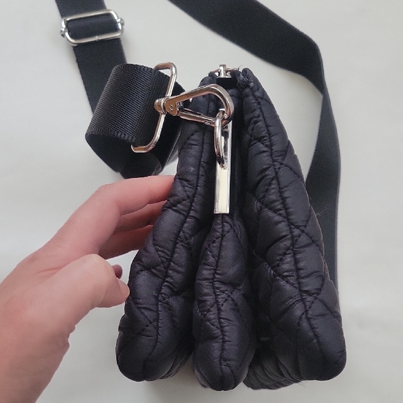 MZ Wallace Black Quilted Multi Compartment Crossbody Bag - Picture 3 of 7